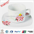 LFGB/EU Standard Approved Fine Porcelain Espresso Coffee Cup And Saucer Italy Hot Selling Coffee Cups and Saucers